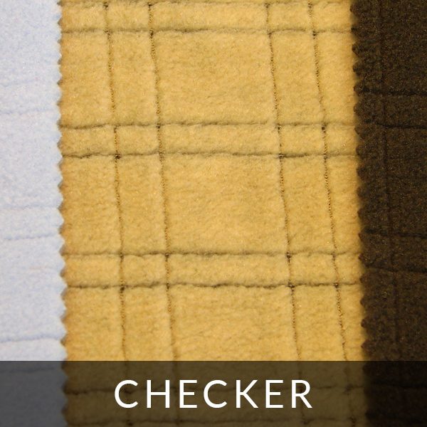 Finishing polar fleece: checker